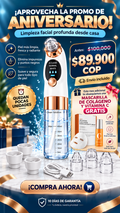 Extractor facial de puntos negros con sistema de agua + Mascarilla de colágeno y vitamina C GRATIS